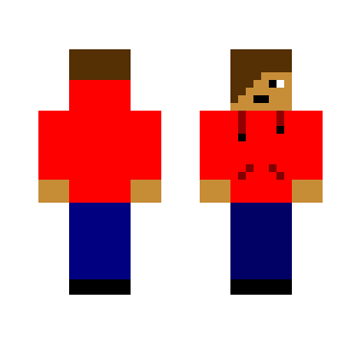 Guy with Red Hoodie - Male Minecraft Skins - image 2