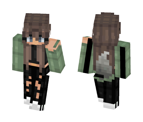 ~adidas wolf girl~ - Female Minecraft Skins - image 1