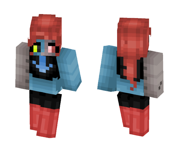 Undyne Beta - Storyshift AU - Female Minecraft Skins - image 1