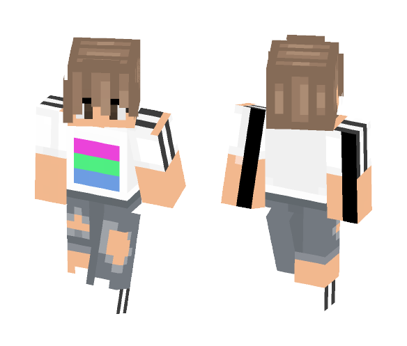 - polysexual pride - ~ xUkulele - Interchangeable Minecraft Skins - image 1