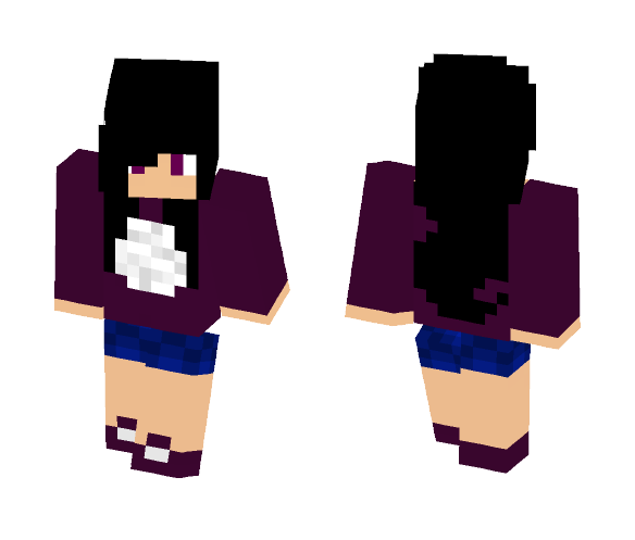 Download Free Moon Girl Skin for Minecraft image 1 Moon Girl - Girl Minecraft Skins - image 1