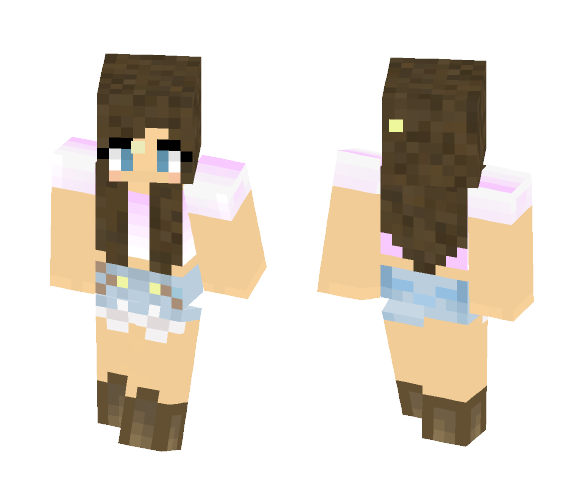 Brown Haired Girl - Color Haired Girls Minecraft Skins - image 1