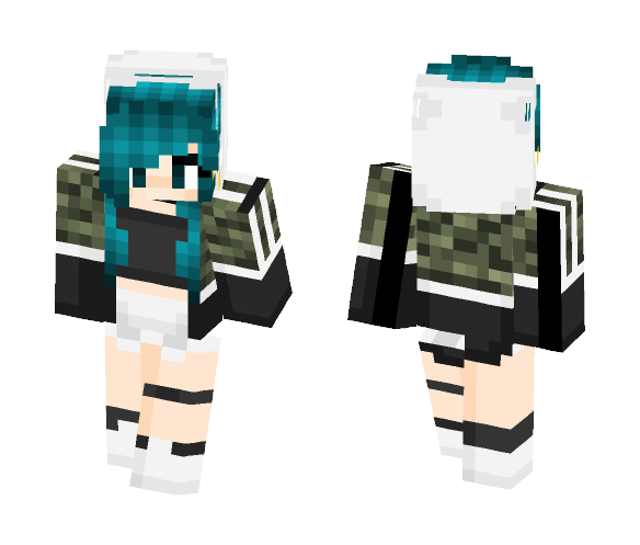 Cool teal - Female Minecraft Skins - image 1