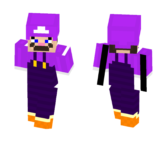 Lanky Waluigi - Male Minecraft Skins - image 1