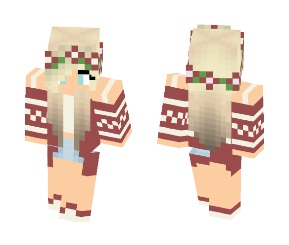 Download Free Cute jumper girl Skin for Minecraft image 1 Cute jumper girl - Cute Girls Minecraft Skins - image 1