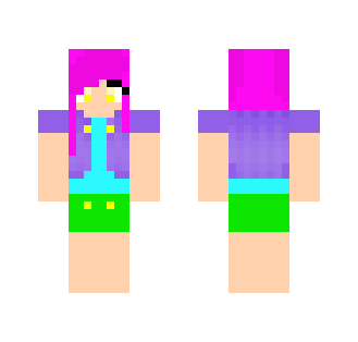 Cute purple / pink haired girl
