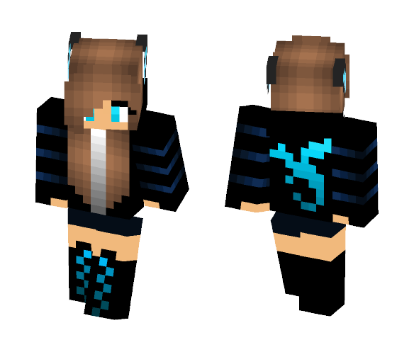 girl dragon blue - Girl Minecraft Skins - image 1