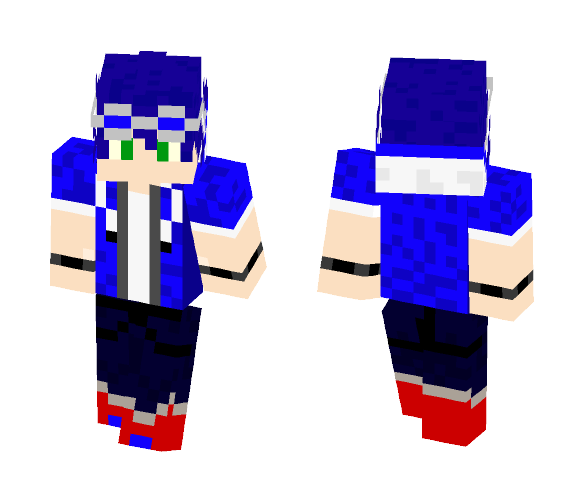 Download Free Sonic Boy Skin for Minecraft image 1 Sonic Boy - Boy Minecraft Skins - image 1