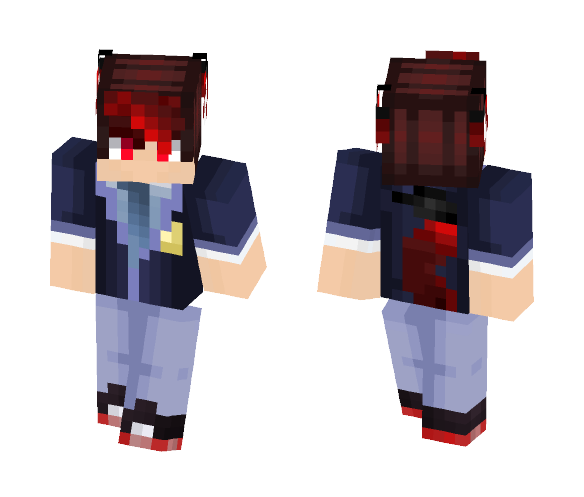 Me as a werewolf (in school) - Male Minecraft Skins - image 1