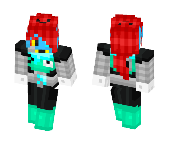 Undyne Storyshift - Female Minecraft Skins - image 1