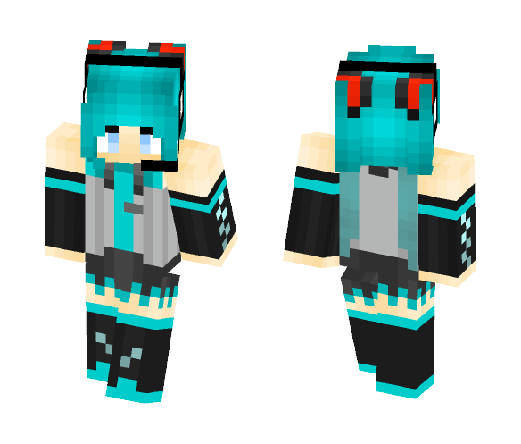 Hatsune Miku - Female Minecraft Skins - image 1