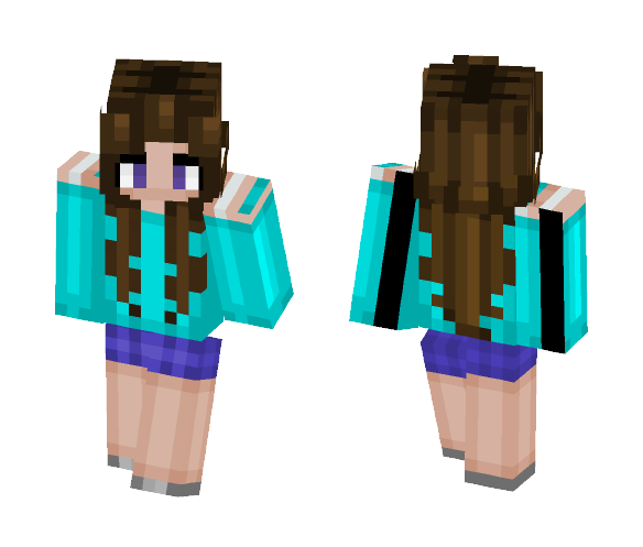 KawaiiStefan~SteveGirl (≧ω≦) - Kawaii Minecraft Skins - image 1