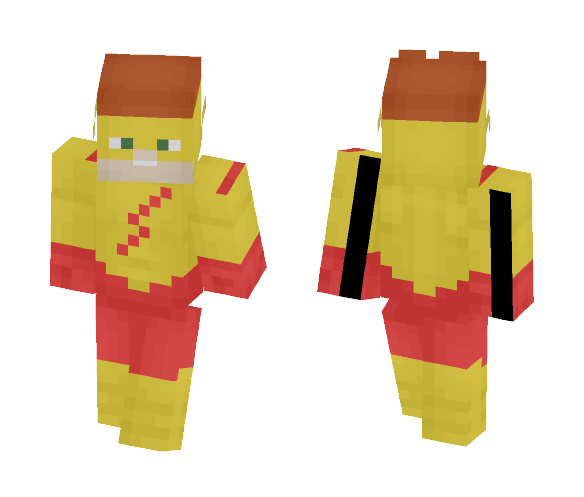Kid Flash [Original] [Wally West] - Male Minecraft Skins - image 1