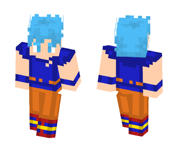Goku (Mastered SSB) - Male Minecraft Skins - image 1