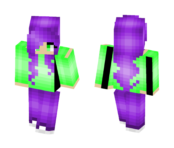 Download Free Purple and Green? Skin for Minecraft image 1 Purple and Green? - Female Minecraft Skins - image 1