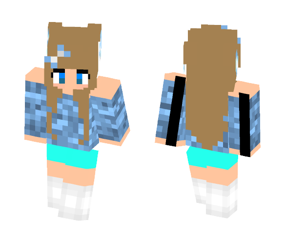 Download Free Twinz Of Meh Skin Skin for Minecraft image 1 Twinz Of Meh Skin - Female Minecraft Skins - image 1