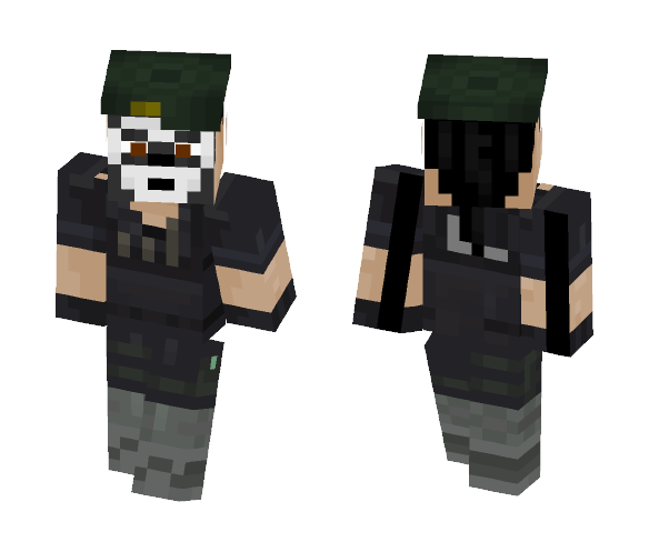 Rainbow Six Siege - Caveira - Female Minecraft Skins - image 1