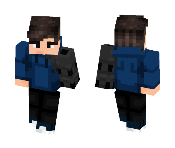 blue mane - Male Minecraft Skins - image 1