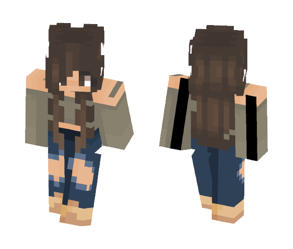 Download Free Detailed Girl Skin for Minecraft image 1 Detailed Girl - Girl Minecraft Skins - image 1