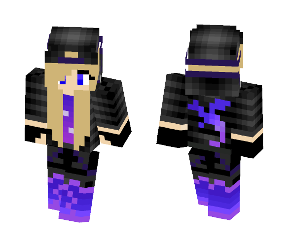 Galaxy Dragon Girl - Girl Minecraft Skins - image 1