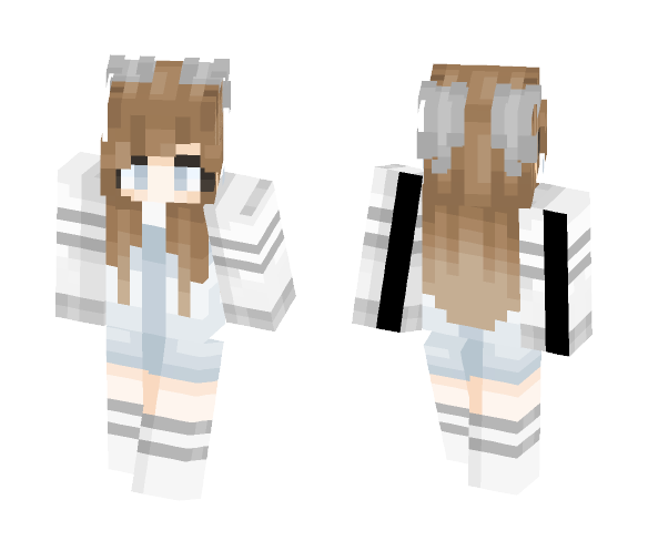 bunnies, my dude. - Female Minecraft Skins - image 1
