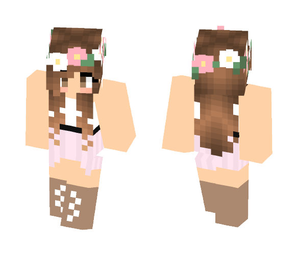 Brown Hair Girl - Color Haired Girls Minecraft Skins - image 1