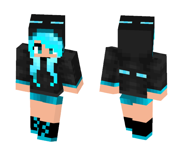 Download Free Ender girl Skin for Minecraft image 1 Ender girl - Girl Minecraft Skins - image 1