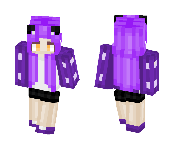 Download Free KawaiiNeko~PurpleGirl Skin for Minecraft image 1 KawaiiNeko~PurpleGirl - Kawaii Minecraft Skins - image 1
