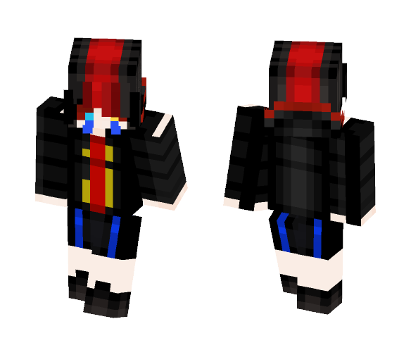 Human Error Sans - Male Minecraft Skins - image 1