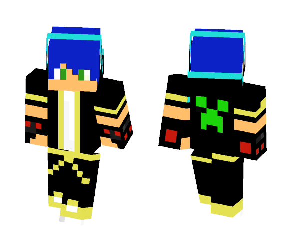 Green Creeper Kid - Male Minecraft Skins - image 1