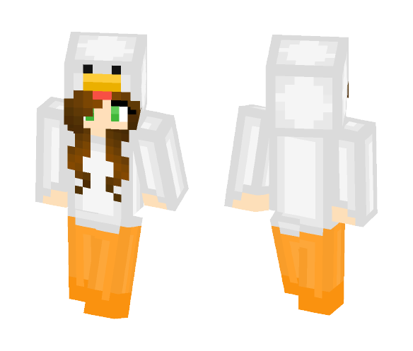 Download Free Chicken girl onesie! :D Skin for Minecraft image 1 Chicken girl onesie! :D - Girl Minecraft Skins - image 1