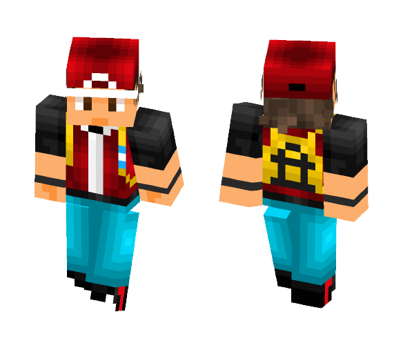 Pokemon Trainer Red (Gen III) - Male Minecraft Skins - image 1