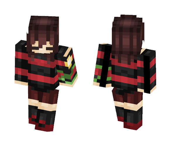 ♡ Underfell Frisk ♡ - Female Minecraft Skins - image 1