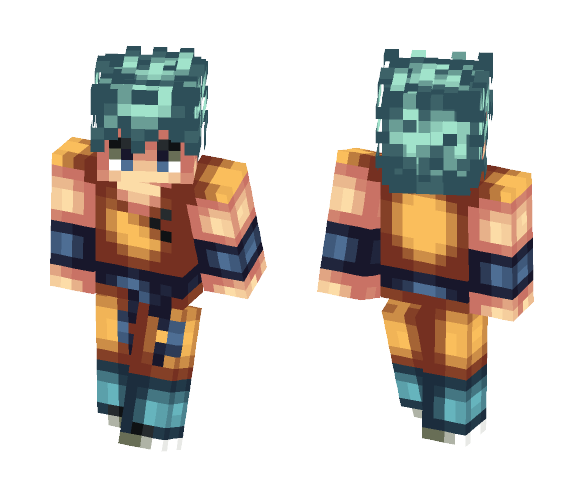 Son Goku Dragon Ball - Male Minecraft Skins - image 1
