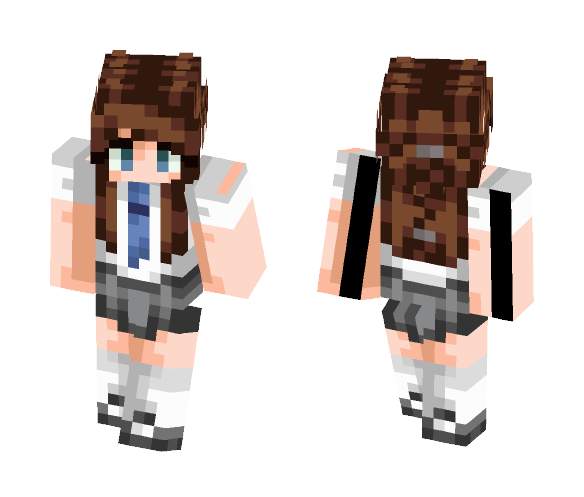 Download Free School Girl Skin for Minecraft image 1 School Girl - Girl Minecraft Skins - image 1