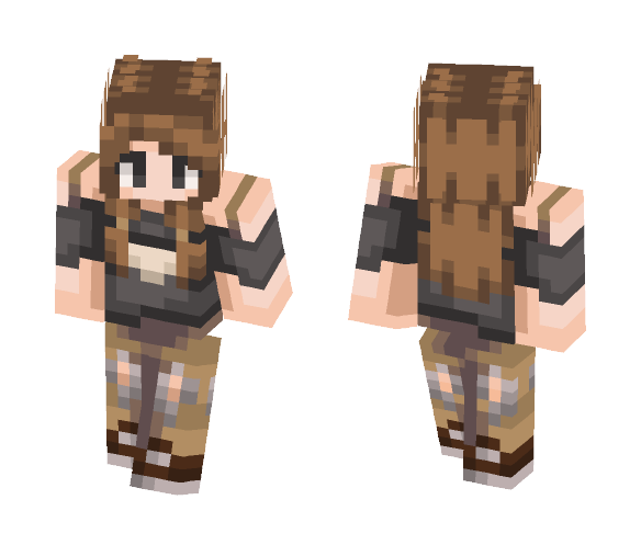 Skull Shirt - Female Minecraft Skins - image 1