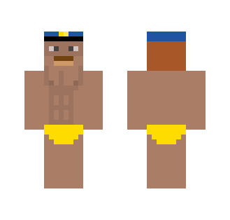Cop in Yellow Speedo - Male Minecraft Skins - image 2