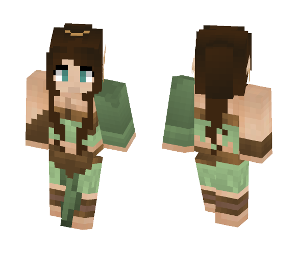 Wood Elf Girl - Girl Minecraft Skins - image 1