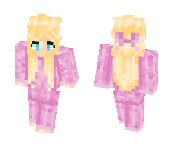 Download Free Pink Pajamas Girl Skin for Minecraft image 1 Pink Pajamas Girl - Girl Minecraft Skins - image 1