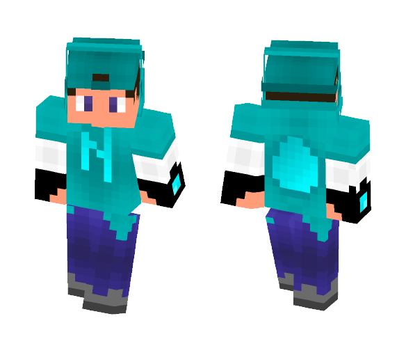 Steve [Diamond/Gamer Addition] - Male Minecraft Skins - image 1
