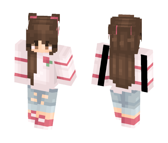 pink roses - Female Minecraft Skins - image 1