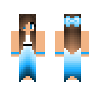 blue dress girl