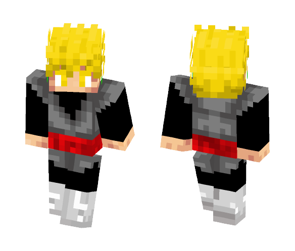 BLACK GOKU SSJ2 - Male Minecraft Skins - image 1