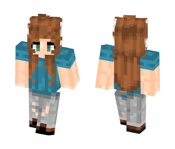 Casual Girl Skin - Girl Minecraft Skins - image 1