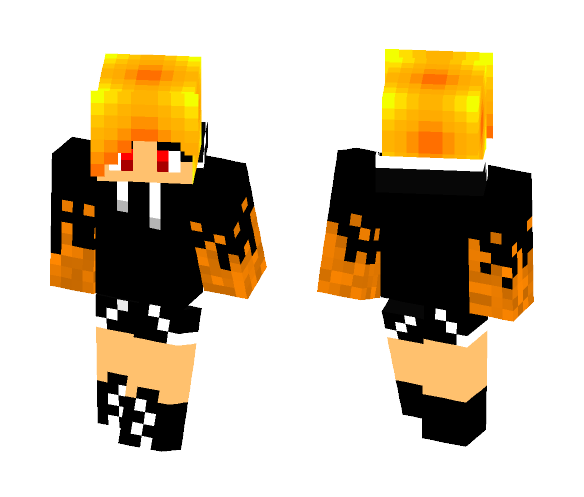 Fire Girl - Girl Minecraft Skins - image 1