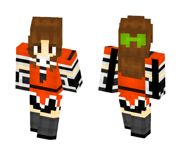 Sendai-class Cruiser - Jintsuu - Female Minecraft Skins - image 1