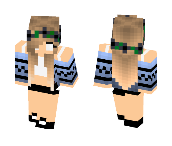 Download Free The story of a blind girl Skin for Minecraft image 1 The story of a blind girl - Girl Minecraft Skins - image 1