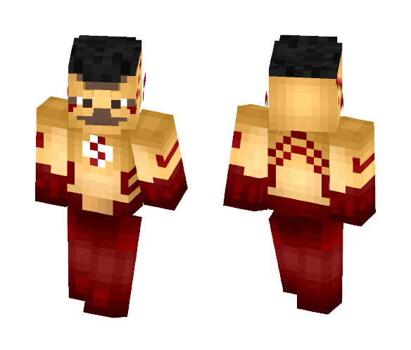 Kid Flash Cw - Comics Minecraft Skins - image 1