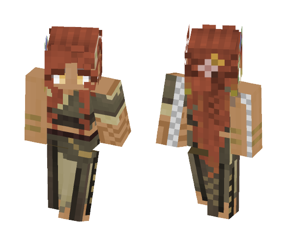 Download Free Wood Elven Lass Skin for Minecraft image 1 Wood Elven Lass - Female Minecraft Skins - image 1