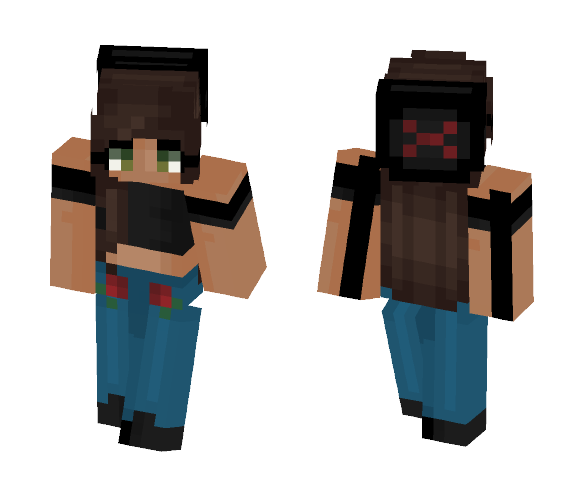 Dark rose ???? - Female Minecraft Skins - image 1